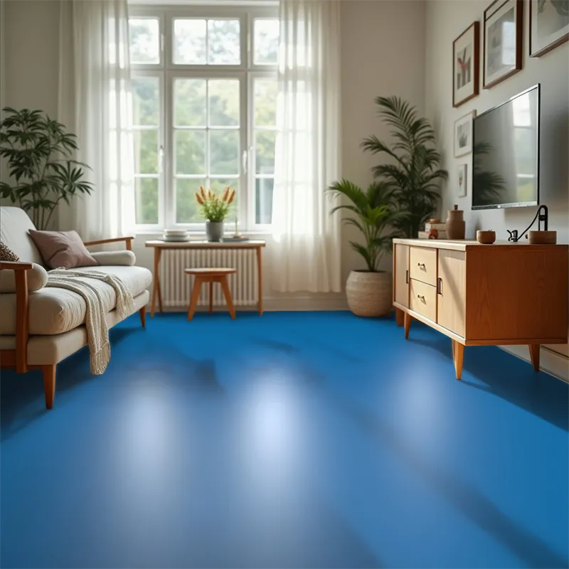 Vinílicos Heterogéneo Suelos de Vinilo Sintasol Azul Cobalto Colorful 