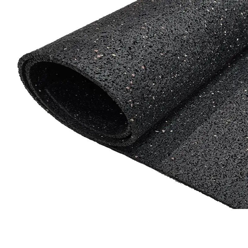 Caucho Macizo ROLLO DE CAUCHO 1,25x8m.  |  8mm  | DENSIDAD STANDARD |  Moteado
