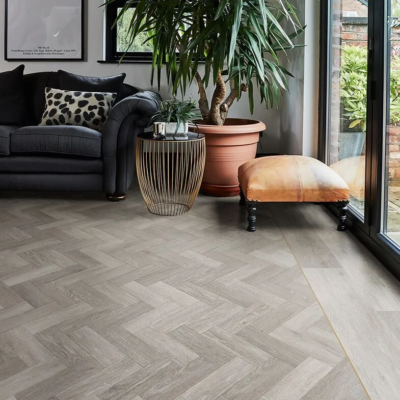 Vinílicos Heterogéneo Suelo Vinílico Traditional Traditional Grey Oak Parquet 3801 Conceptline PUR