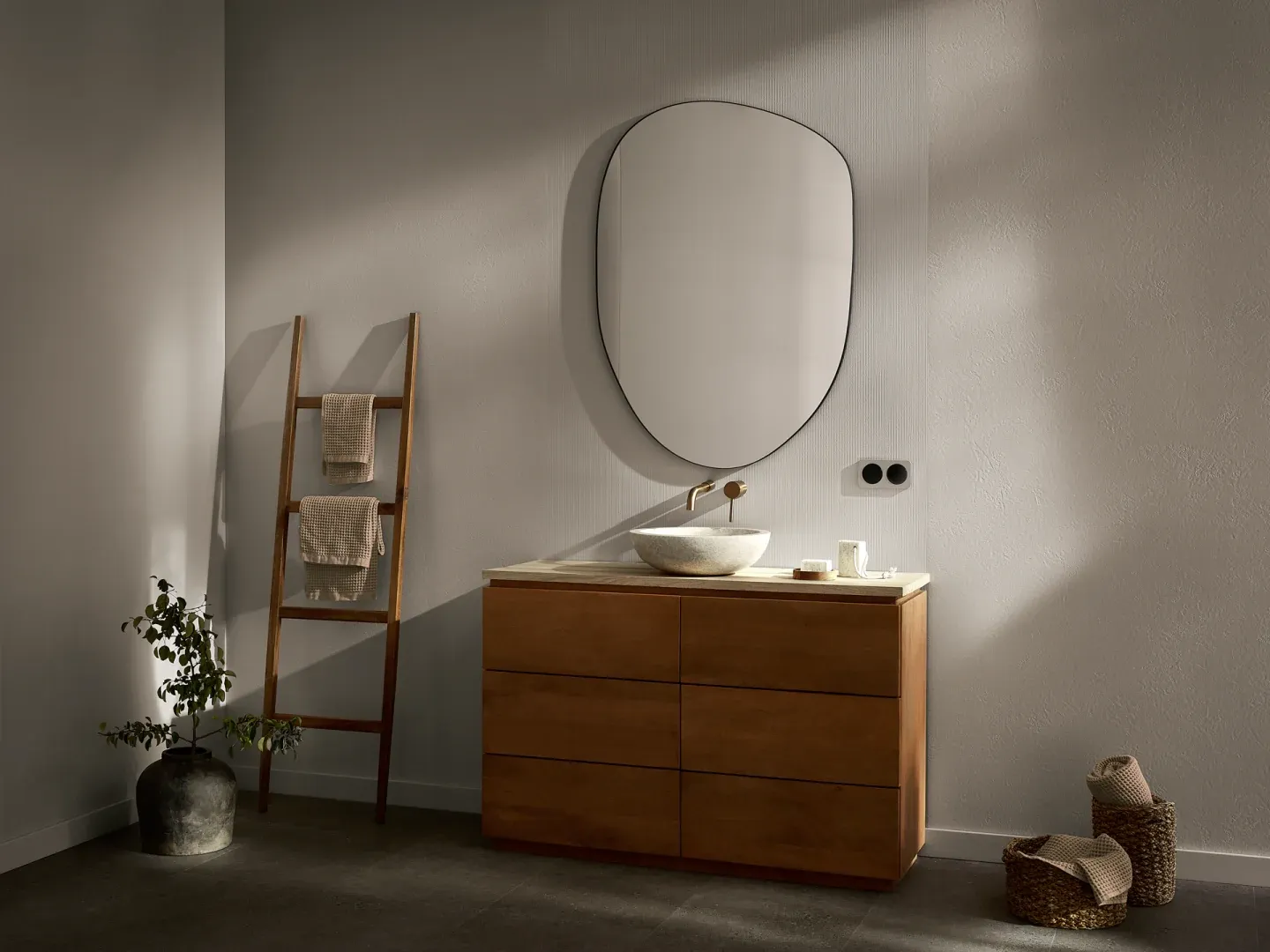 Revestimiento Pared PVC Lineal Monotema Beige Arena