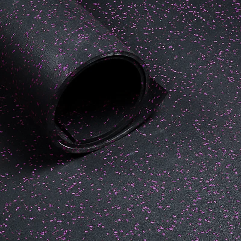 Caucho Macizo ROLLO DE CAUCHO 1,25X15m | 6mm | Negro/Morado| Alta Densidad