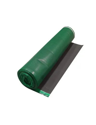 Obras accesorios  GS+Mad_Subsuelo Espuma Caucho laminada plástico verde perforada 2mm