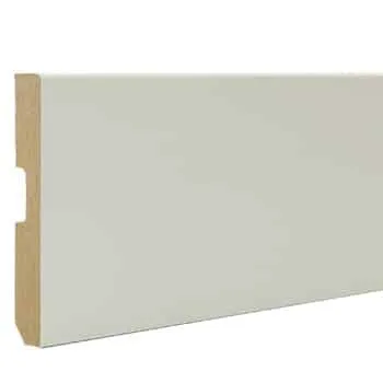 Obras accesorios  GRBarip Rodapié Blanco C/C 2250x70x14 MDF con film de PVC Blanco
