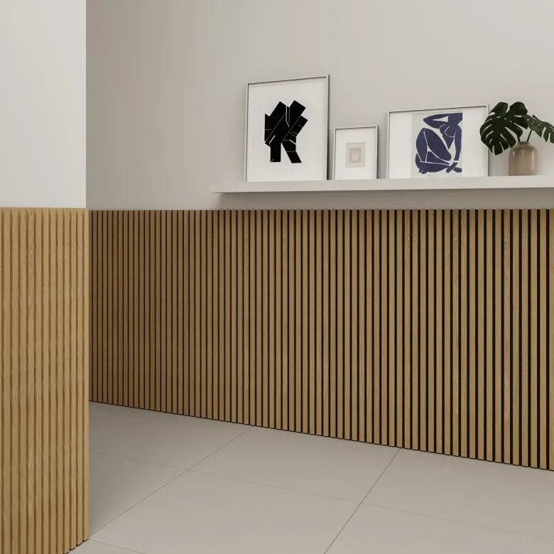 Revestimiento Pared PVC Roble Bicolor
