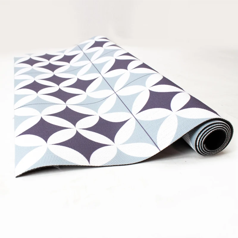 Alfombras 95% PVC + 5% PES Circulos Bicolor Alfombra Vinilica de exterior 60x100
