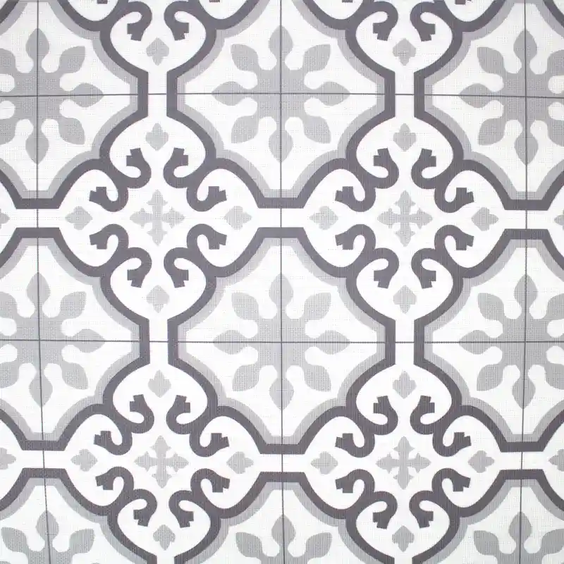 Alfombras 95% PVC + 5% PES Flor Gris Cenefa Alfombra Vinilica de exterior 160x240