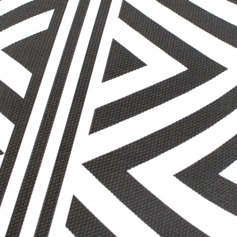Alfombras 95% PVC + 5% PES Rayas y Rombos Negro Alfombra Vinilica de exterior 120x180