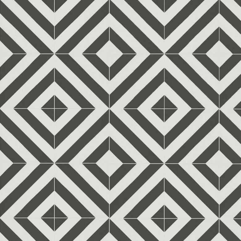 Tarimas Laminado Black & white Pattern Tile