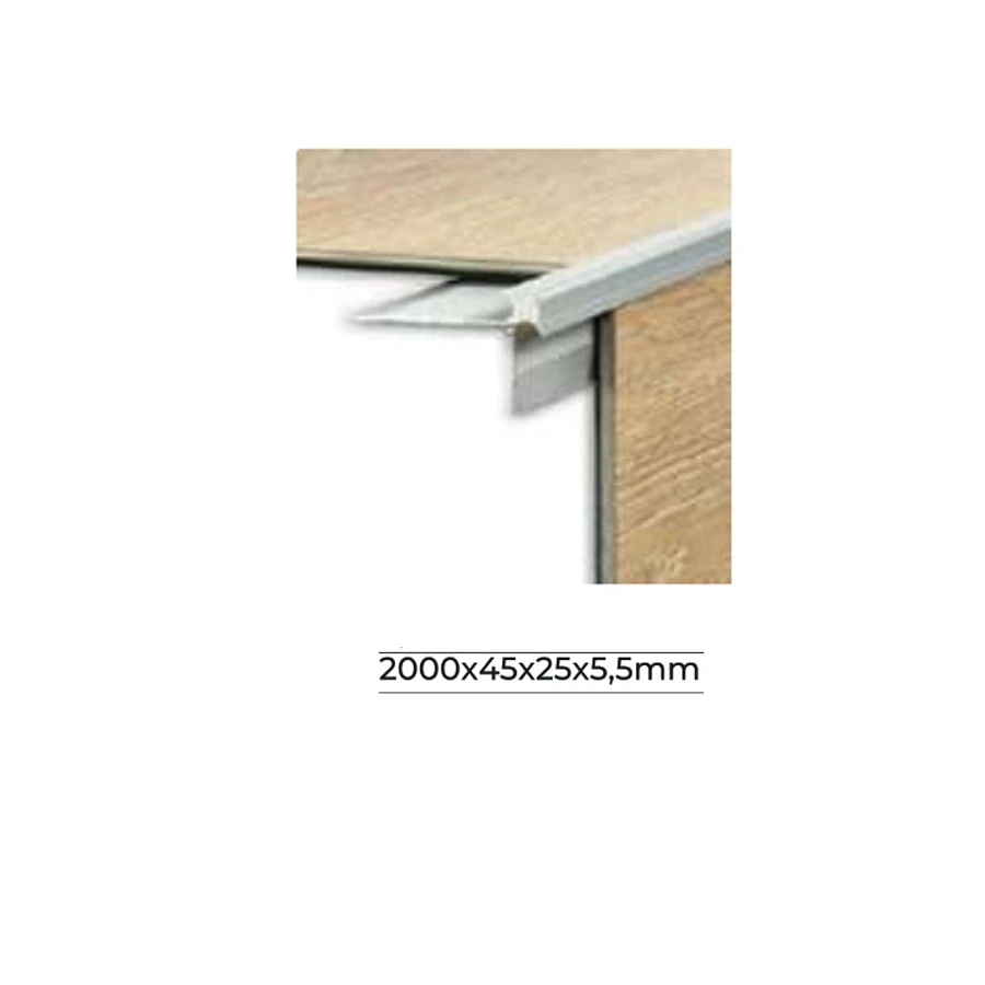Obras accesorios  G_Perfil_Delhi Cantonera escalón de aluminio