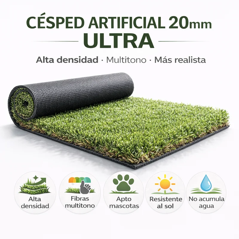 Césped artificial  Césped Forever Ultra 20mm | Densidad Premium | Tacto Suave