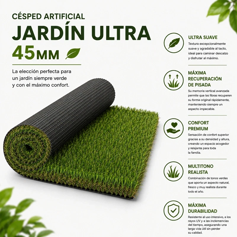 Césped artificial  Césped Jardin Ultra 45mm