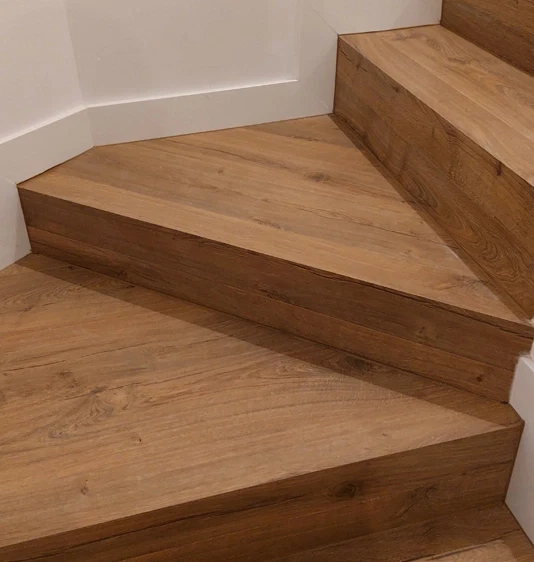 Obras accesorios  Mecanizado de Escalera realizado en Obra