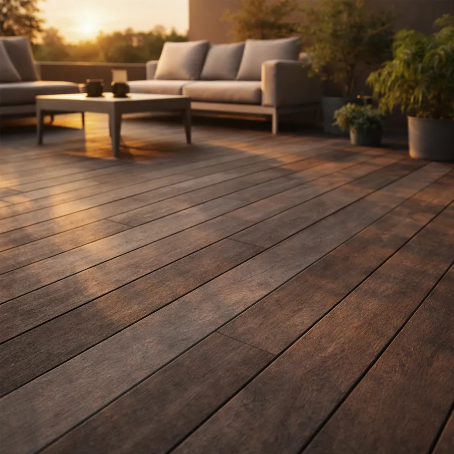 Tarima exterior Tecnológica Tarima Madera Exterior  Negro Wenge| Lama Composite Maciza