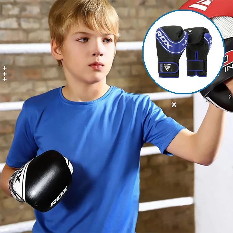 Material para Instalación y Complementos  Guantes de entrenamiento de boxeo Niños RDX 4B Robo 4oz