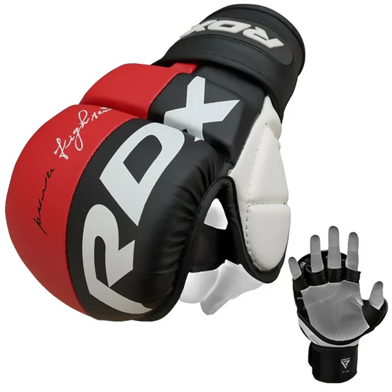 Material para Instalación y Complementos  Guantes de combate MMA RDX T6 Rojo S