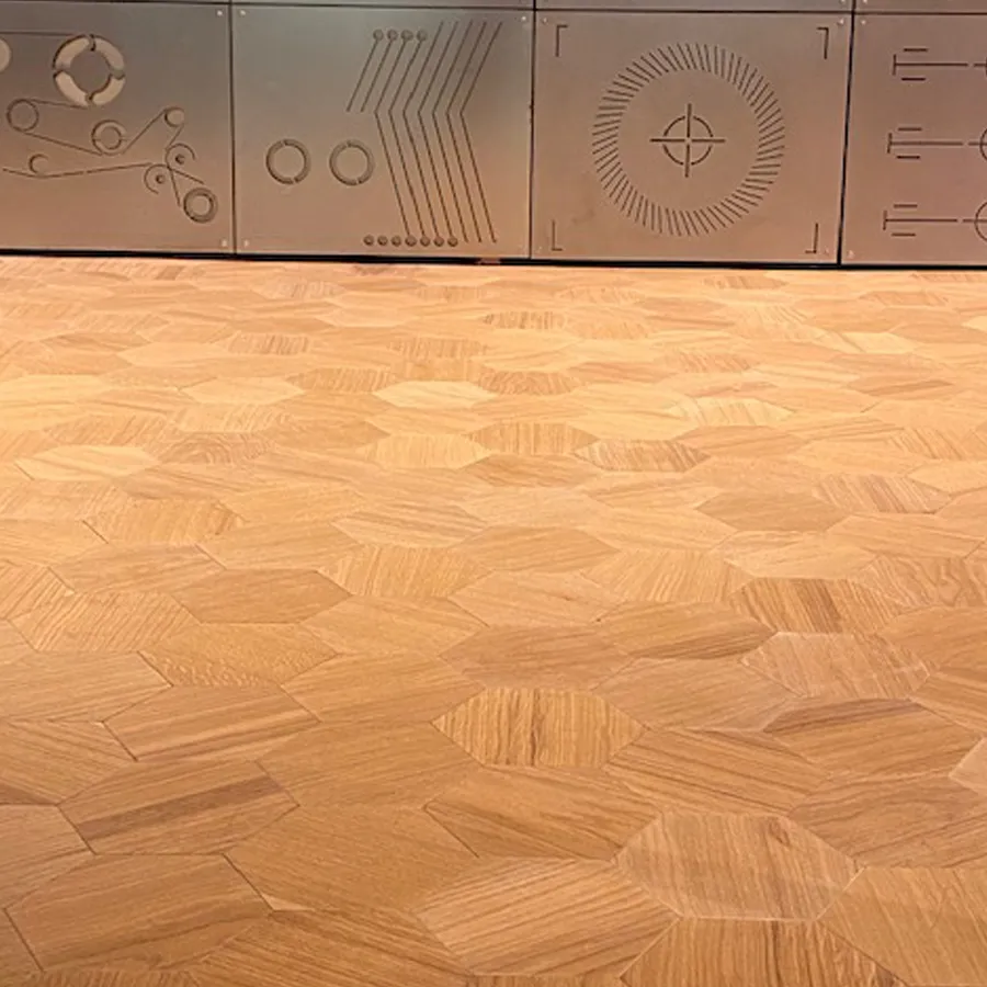 Madera Natural Parquet Hexágono
