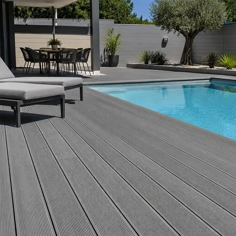 Tarima exterior Tecnológica Tarima Exterior Gris | Composite Terraza y Piscina | 14,6 x 220 cm x 23mm