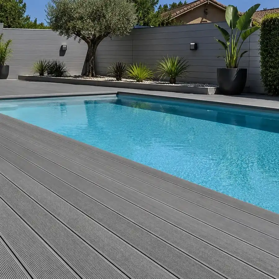 Tarima exterior Tecnológica Tarima Exterior Gris | Composite Terraza y Piscina | 14,6 x 220 cm x 23mm