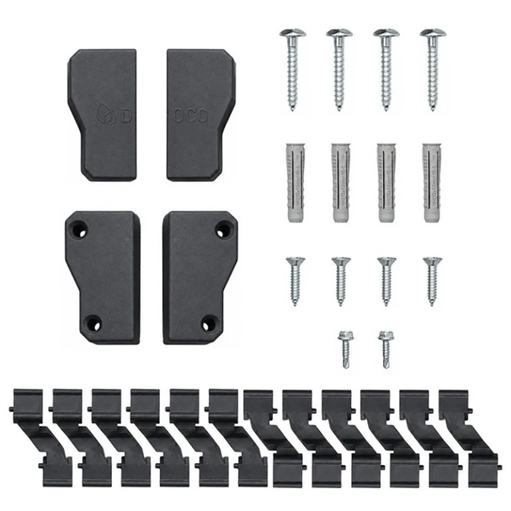Vallas  Pack Accesorios para Medio Poste color 
Gris Mod. Persiana