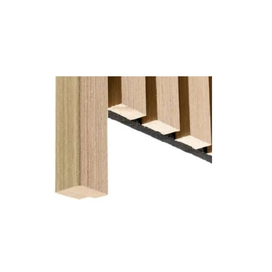 Obras accesorios  G_Perfil_Delhi Listón a juego del revestimiento de pared madera para inicio y terminación