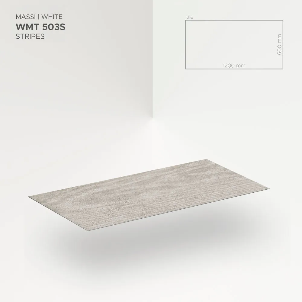 Revestimiento Pared PVC Hormigon Maximo Blanco Rayado