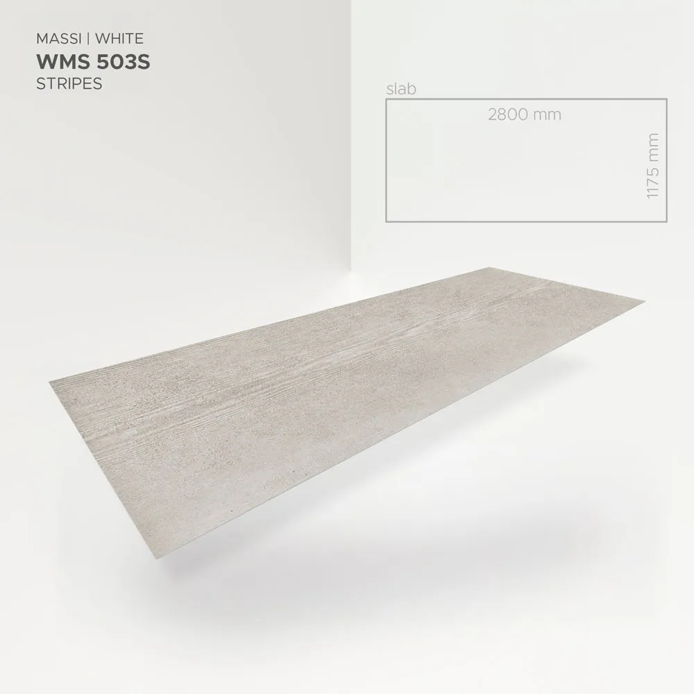 Revestimiento Pared PVC Hormigon Maximo Blanco Rayado
