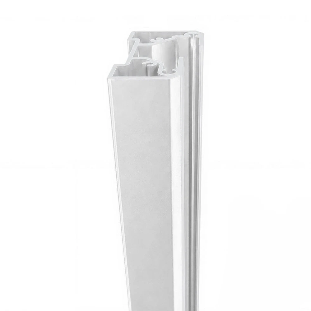 Vallas  Medio Poste Aluminio para Valla Blanco 1m