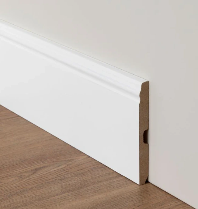 Obras accesorios  GR_Rodapie_Roy_RAL9010_120 Rodapié Lacado Blanco con RAL 9010 2,25x120x12 Modelo 10