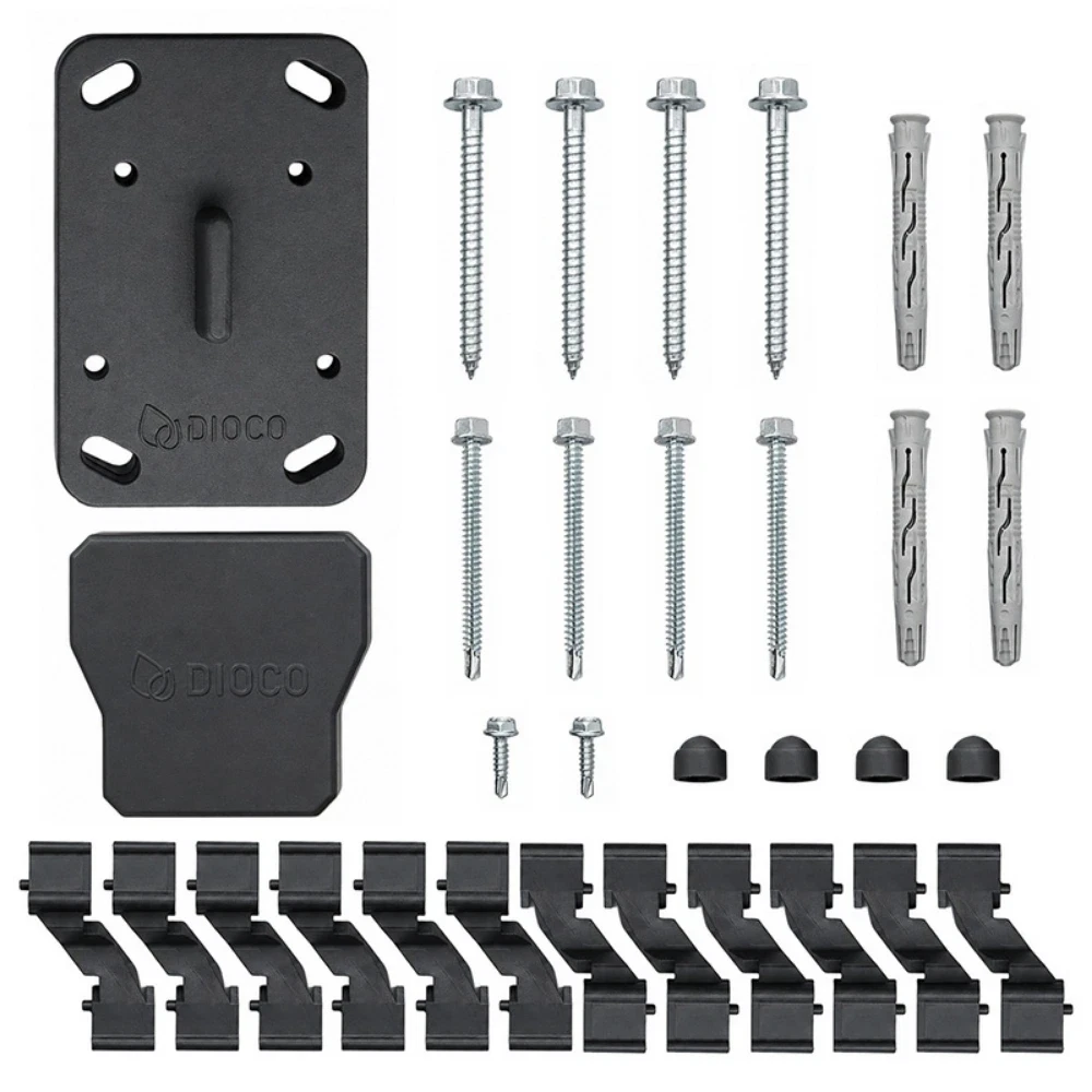 Vallas  Pack Accesorios para Poste color 
Gris Mod. Persiana