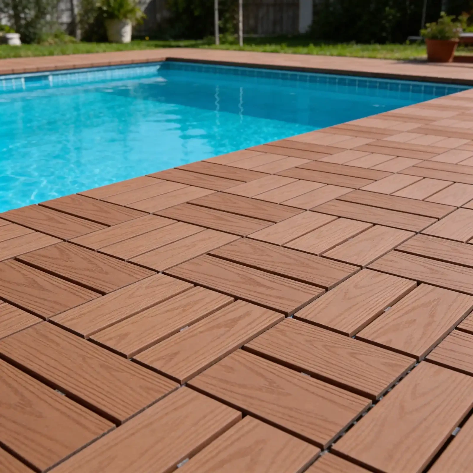 Tarima exterior Tecnológica Losetas Pino Tostado 29x29 ArquiTech