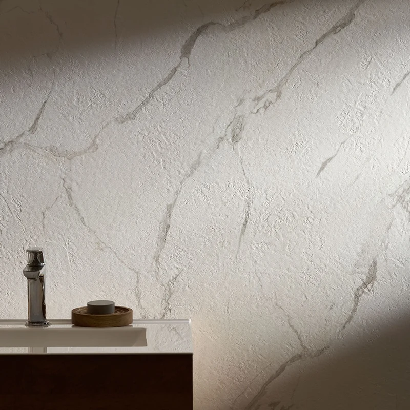 Revestimiento Pared PVC Piedra Santa Blanco
