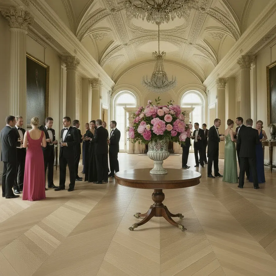 Madera Natural Parquet Roble Chevron 510x90x14/3