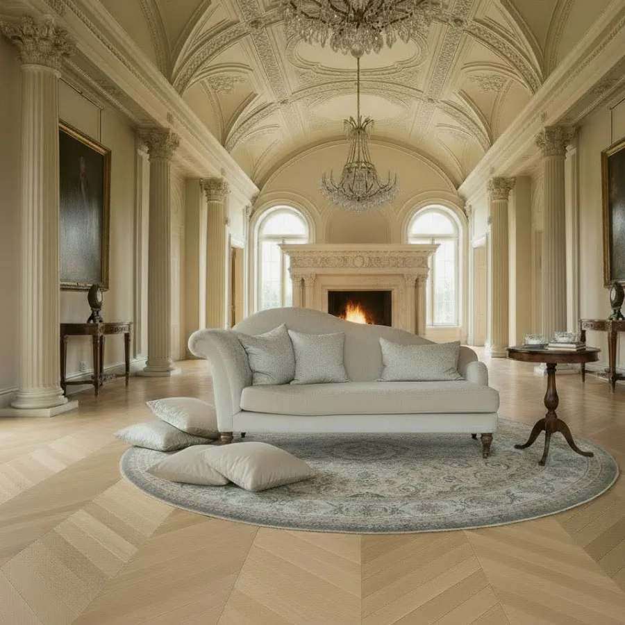 Madera Natural Parquet Roble Chevron 510x90x14/3