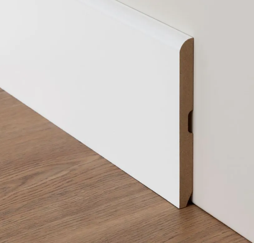Obras accesorios  GR_Rodapie_Roy_Lacado_85CR Rodapié Lacado Blanco Hidrofugo 2,25x85x12