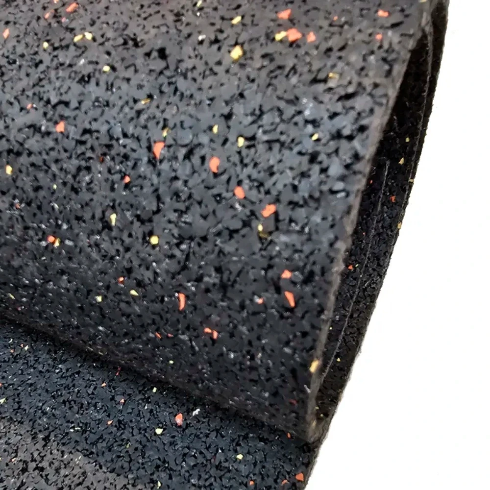 Caucho Macizo ROLLO DE CAUCHO 1,20x20m | 3mm | EPDM | Negro Multicolor 15% | Densidad Plus