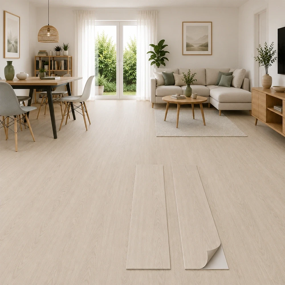 Suelos Vinílicos Adhesivos Roble Claro Clásico Natural 5m²