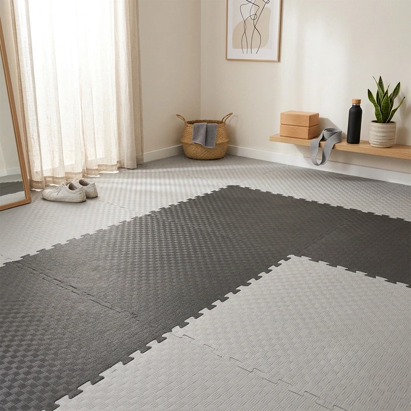 Tatami Puzzle Etileno Acetato de Vinílo de Alta Densidad Tatami Negro Gris |1x1| 20mm