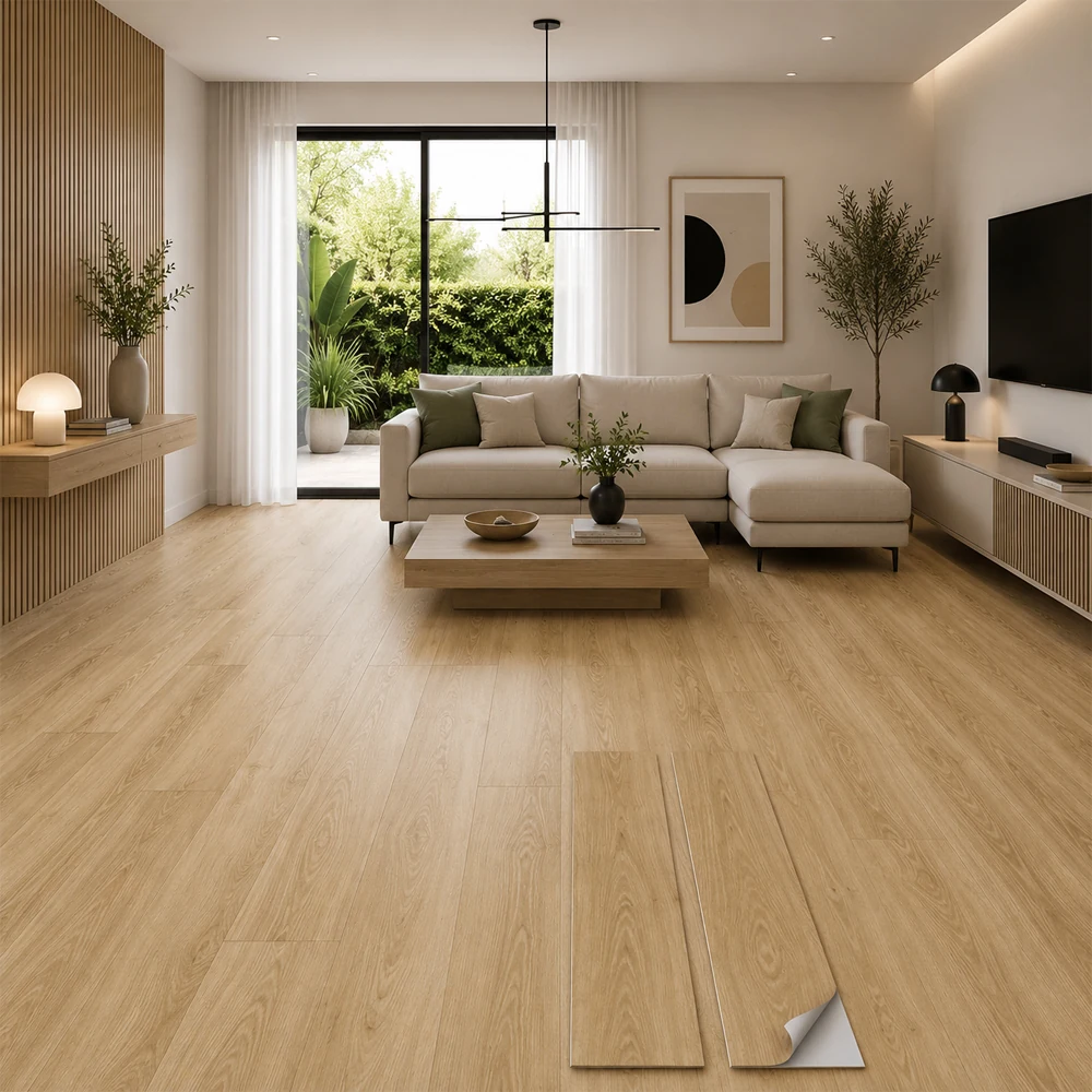 Suelo Vinilo Adhesivo Roble Clásico Dorado | 2,5m²