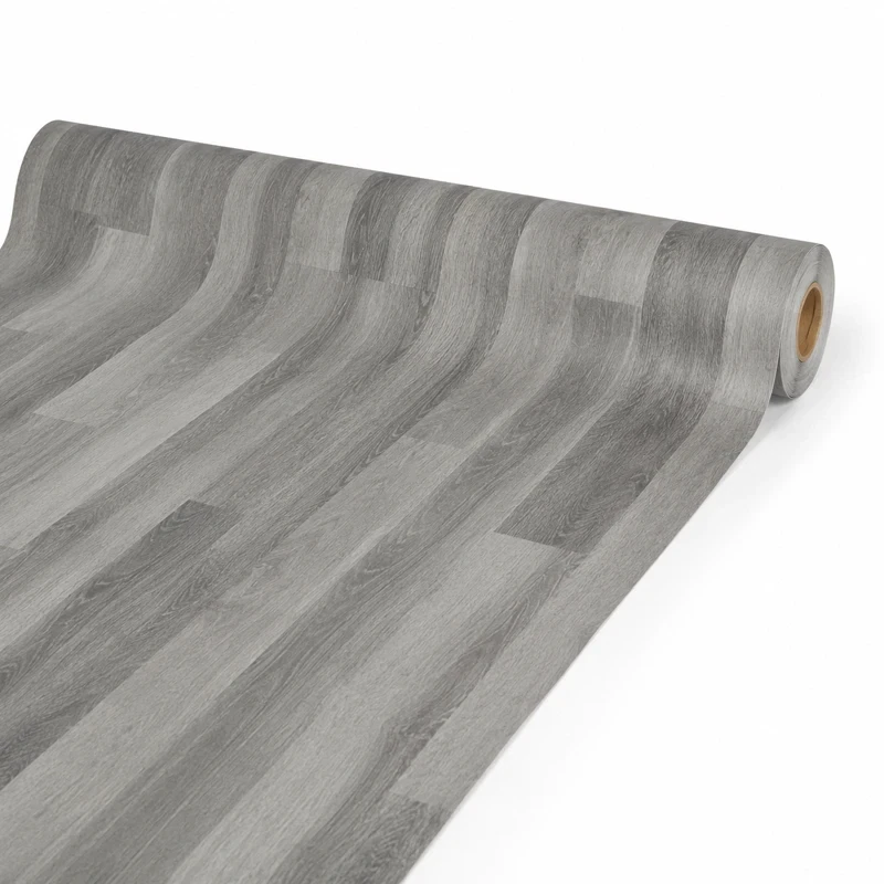 Vinílicos Heterogéneo Suelo de Vinilo en Rollo Gris <br> Bobina 25m²