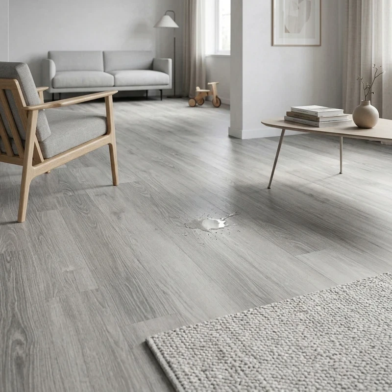 Vinílicos Heterogéneo Suelo de Vinílico Autoadhesivo PVC Roble Gris 2,5m²