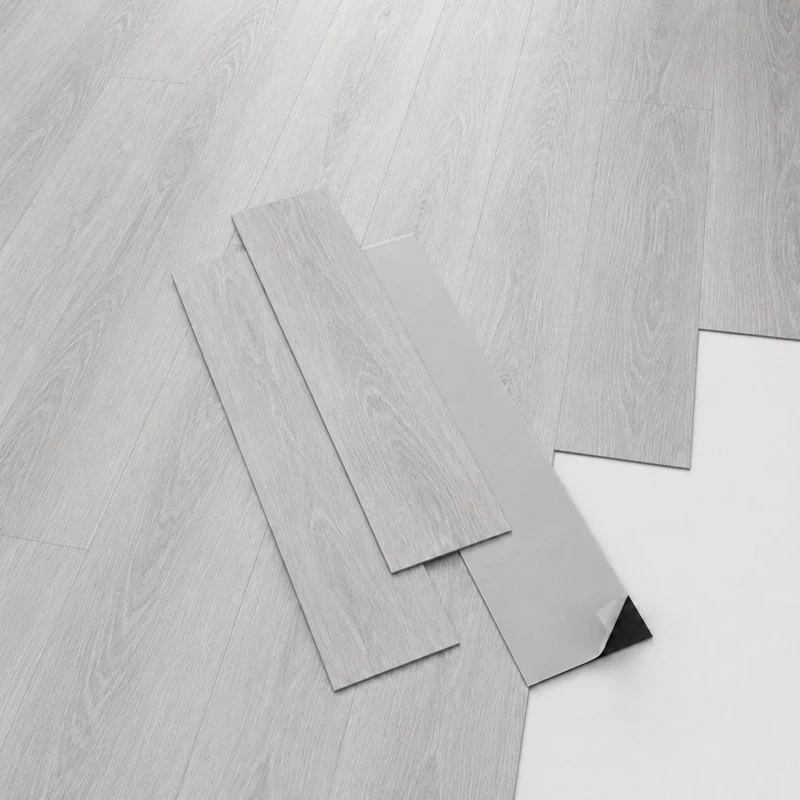 Suelo de Vinílico Autoadhesivo PVC Roble Gris 2,5m²