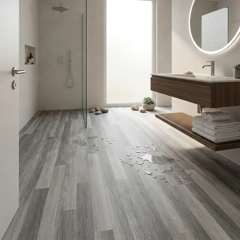 Suelo de Vinilo en Rollo Gris <br> Bobina 25m²