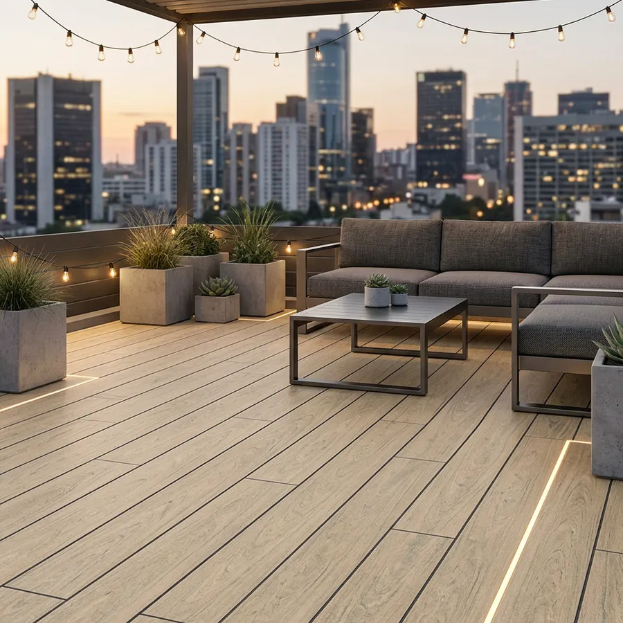 Tarima Madera Exterior  Arena| Lama Composite Maciza