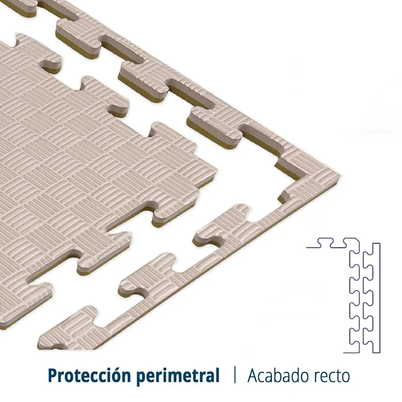 Tatami Etileno Acetato de Vinílo de Alta Densidad Tatami Blanco Oliva |1x1| 20mm