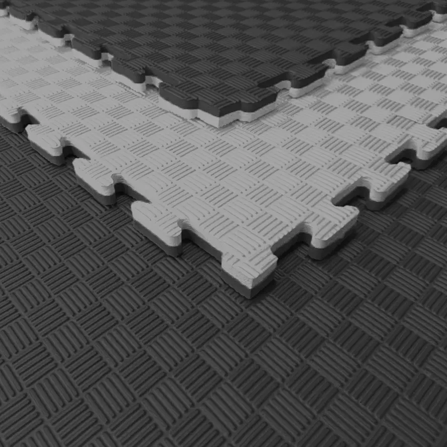 Tatami Etileno Acetato de Vinílo de Alta Densidad Tatami Blanco Gris |1x1| 40mm
