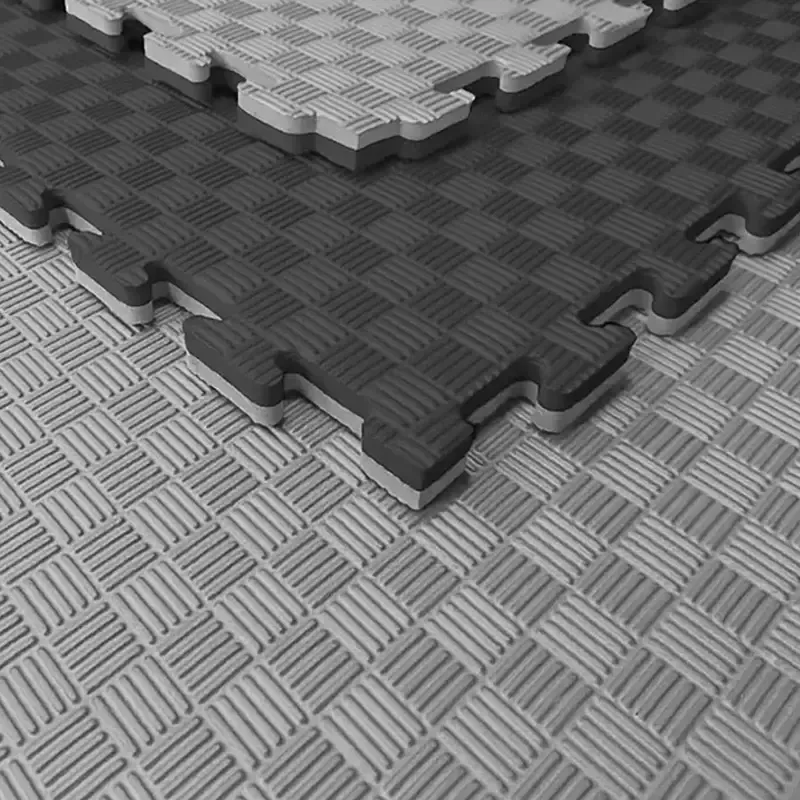 Tatami Puzzle Etileno Acetato de Vinílo de Alta Densidad Tatami Gris Negro|1x1| 25mm
