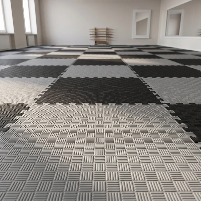 Tatami Puzzle Etileno Acetato de Vinílo de Alta Densidad Tatami Negro Gris |1x1| 20mm