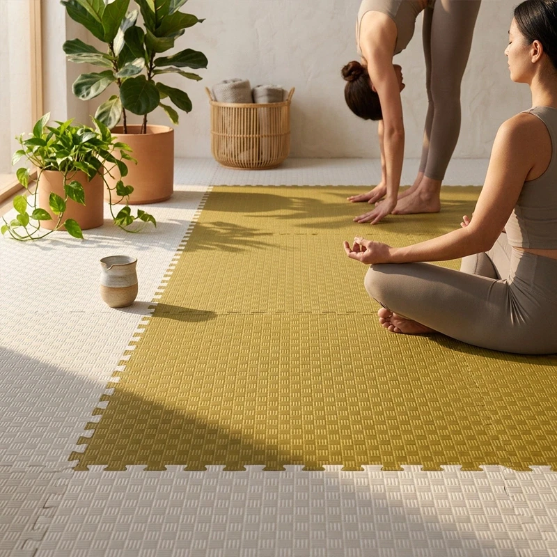 Tatami Puzzle Etileno Acetato de Vinílo de Alta Densidad Tatami Blanco Oliva |1x1| 20mm