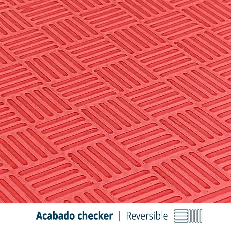 Tatami Etileno Acetato de Vinílo de Alta Densidad Tatami Rojo Gris  |1x1| 40mm