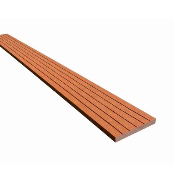 Obras accesorios  G.Zocalo.Dio Tapeta Perimetral Teka Claro WPC Macizo  2200x100x12mm